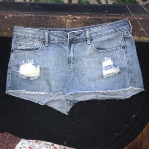Denim shorts